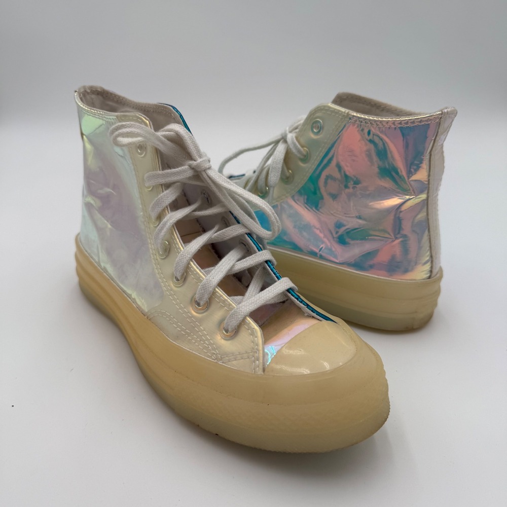 Converse Chuck Taylor All Star 70 Hi High Top Holographic Iridescent Sneakers